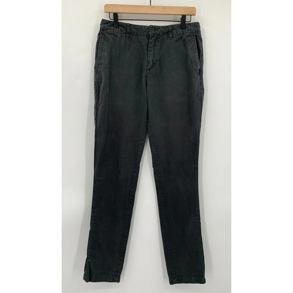 Taylor Stitch Pants Mens‎ 30x34 Black Charcoal Slim Foundation Organic Cotton